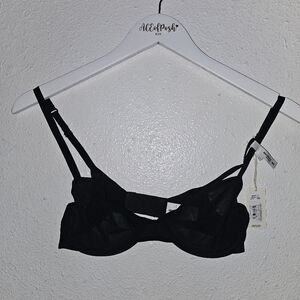 🆕️SMOOTHEZ By Aerie Mesh Unlined Balconette Bra